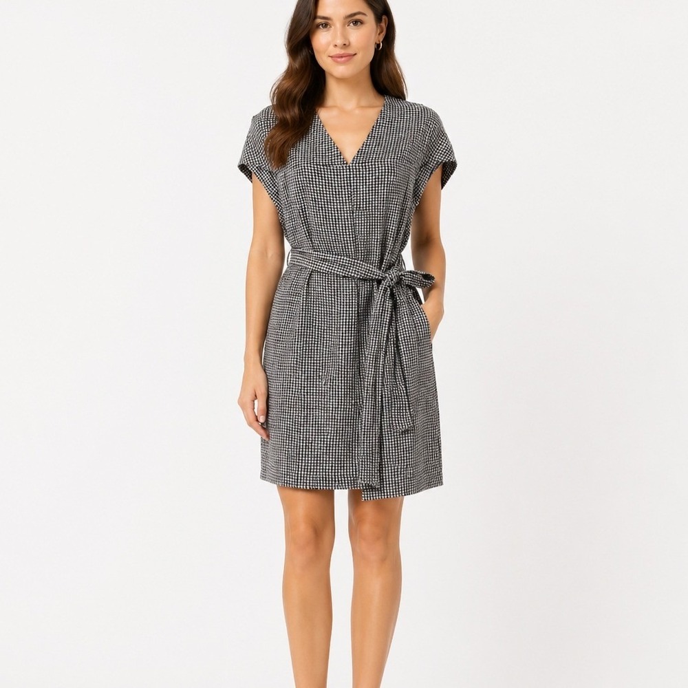 NWT Club Monaco‎ Vanellie Dress Womens 0 Houndstooth Cocoon Career